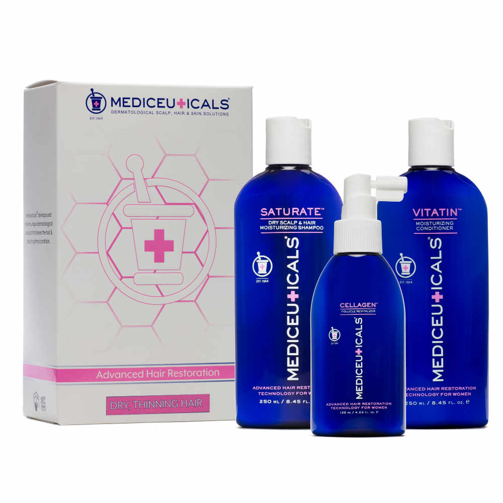 Mediceuticals Saturate Hair Restoration Kit for Dry Hair